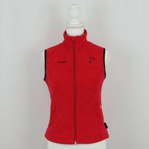 Rossignol Telluride Women's Small Red Fleece Embroidered Full Zip Vest